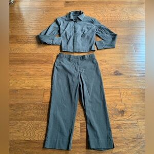 Forever 21 Gray Jacket and Crop‎ Pants